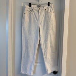 Abercrombie & Fitch Curve Love Ankle Straight Ultra High Rise Jeans
